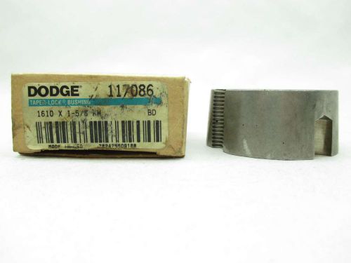 New dodge 117086 1610 x 1-5/8 kw taper lock 1 5/8 in bore bushing d427325 for sale