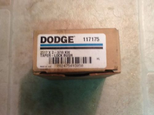 New dodge 117175 bushing taper-lock 2517x2-3/16kw for sale