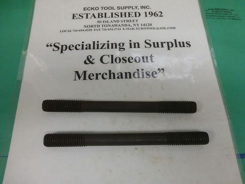 Studs for t-slot work 1/2-13 diameter x 6&#034; long double end new 2 pcs $1.65 for sale
