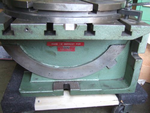 GERMANY  TILTING ROTARY TABLE VERTICAL HORI ZONTAL MILLING FITS HAAS FADAL SEIKI