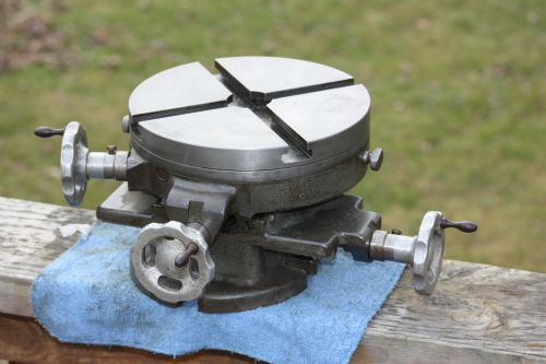Vintage palmgren 8&#034; rotary table craftsman atlas mill x y cross slide compound for sale
