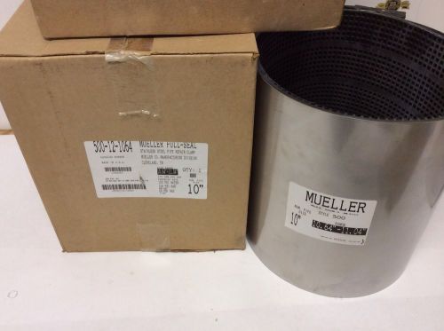 Mueller 500-12-1064 full-seal stainless steel pipe repair clamp 10&#034; 150psi water for sale