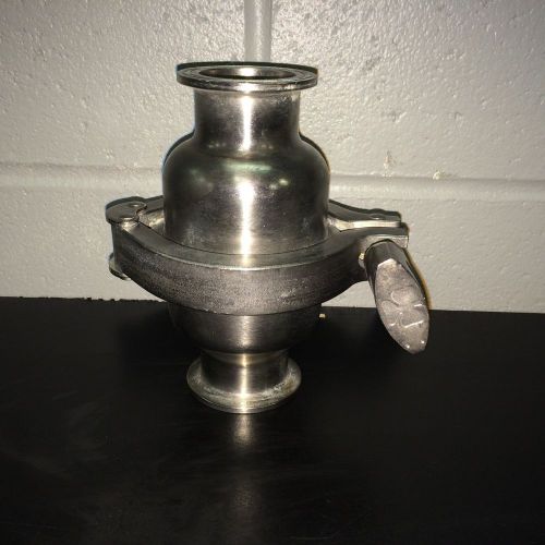 Tri-clover 1-1/2&#034; sanitary vertical check valve b45mp-1-1/2-316 for sale