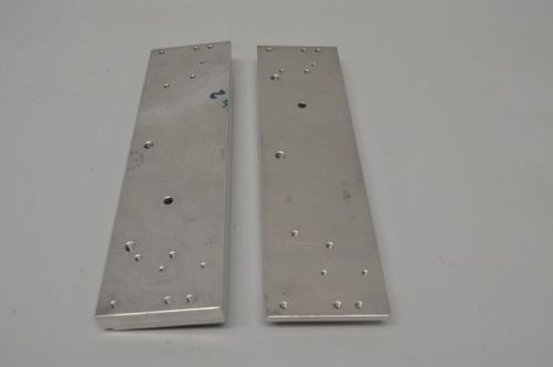 Lot 2 new label-aire 7350221 stainless mounting plate 11x2-7/8x5/8in d227353 for sale