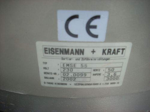 Eisemann &amp; Kraft Sorters--Model-EMSE 55 ( base only )