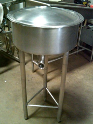 20 gallon stainless balance tank w/ inverted dish bottom for sale