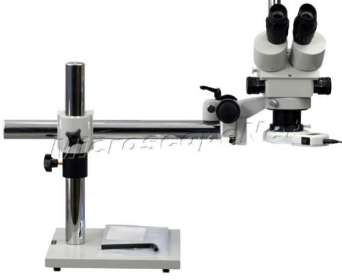 3.5X-90X Trinocular Zoom Boom Stand Stereo Microscope w 54 LED Ring Light