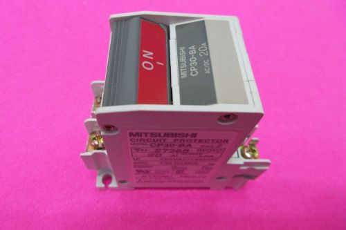 Mitsubishi cp30-ba , 20a circuit protector 2 pole switch , used for sale