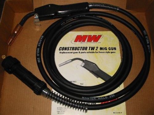 250a mig gun w/15&#039; cable euro connection - made in usa for sale