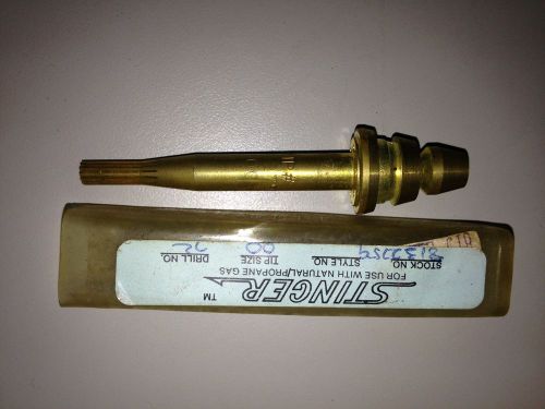Stinger 8132799-275 Tip size 00 Drill Number 72 for Natural/Propane Gas
