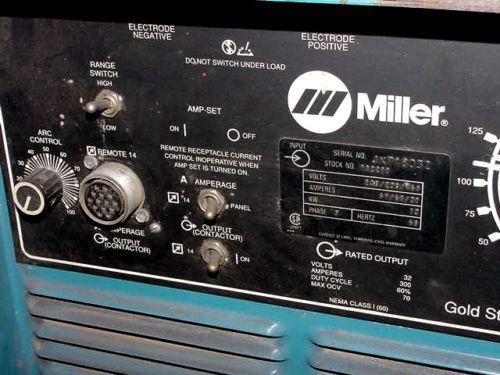 Miller goldstar dc arc welder 300ss powcon controls for sale