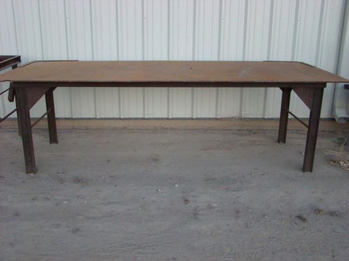Welding Table - 10 ft x 4 ft x 36&#034; H  x 1/2&#034; thick