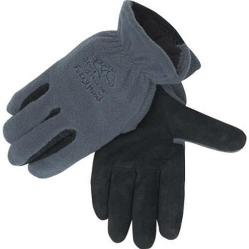 Revco Black Stallion 15FH-GRAY Polar Fleece/Cowhide Winter Gloves, XX-Large
