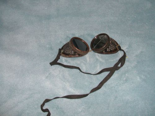 Vintage Early Duraweld Welding Bakelite Goggles