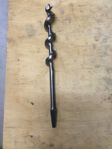 Vintage antique irwin auger drill bit 7/8&#034; dia - wood bit 7 1/2&#034;long for sale
