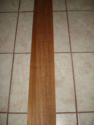 ONE VINTAGE   BRAZILIAN TEAK  WOOD VENEER  5&#039;&#039;X 115&#034;x1/32  OVER 40 YEARS OLD