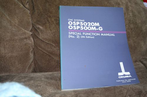 OKUMA CNC OSP5020M OSP500M-G Special Function Manual (No. 2) 3295-E-R3