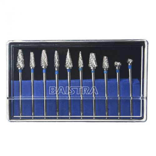 1 Kit Dental Tungsten Steel Carbide Drill for dental Handpiece 10Pcs/kit