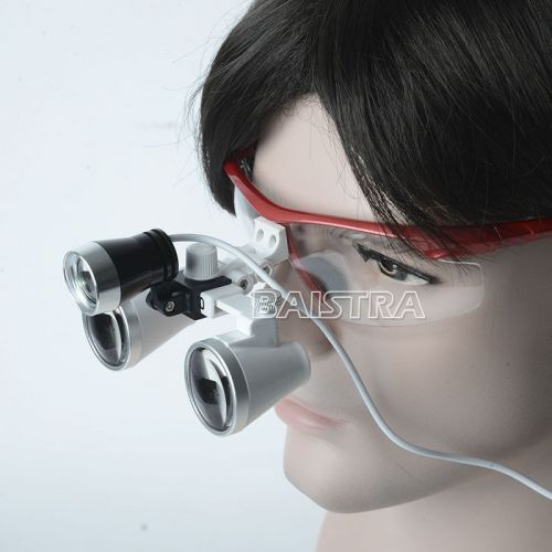Dental loupes optical glass+portable head led light lamp surgical binocular best for sale