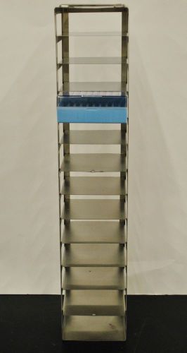 Vertical freezer rack, 2&#034; boxes (13 place) for sale