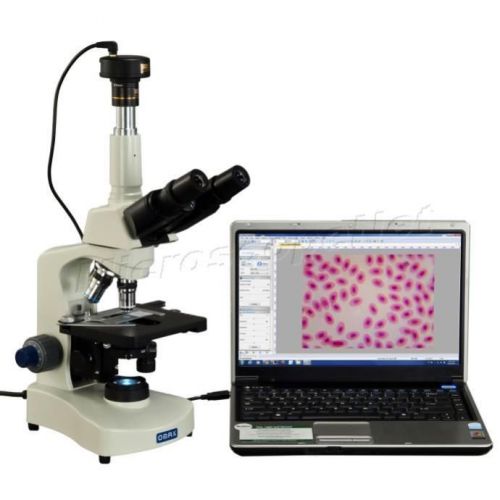 Phase contrast trinocular compound led microscope+2mp camera+ph objectives for sale