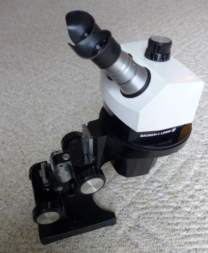 Bausch Lomb Stereozoom 7 Microscope - w/stand, eyepieces, light ring adapter
