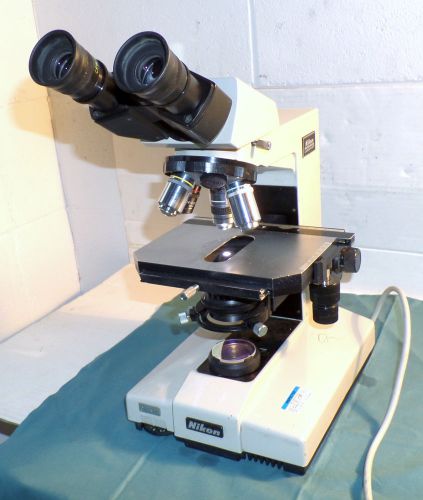 Nikon Labophot Binocular Microscope with 4 Objectives