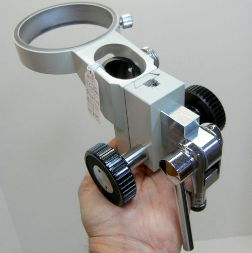 Meiji microscope fs focus block, 84mm holder, standard pin, list $335 nice #81 for sale