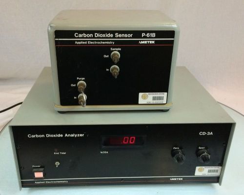 Ametek carbon dioxide analyzer cd-3a and carbon dioxide sensor p-61b for sale