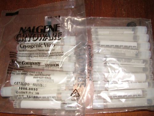 Nalgene cryogenic vials external thread 5ml with cap 10/bag #5000-0050 for sale