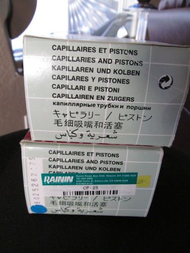 2 Full Boxes Gilson Microman Capillaries &amp; Pistons for Microman CP-25 F95400