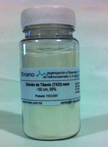 TITANIUM DIOXIDE: TiO2 nano. Anatase &lt; 30 nm, 200g plastic bottle