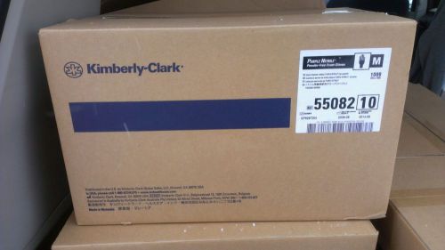 10 Boxes (1 Case) Kimberly Clark Purple Nitrile Powder Free Gloves Size M