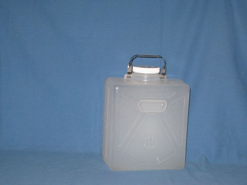 NALGENE 5 1/2 GAL/20L RECTANGELAR CARBOY WITH STAINLESS STEEL HANDLE