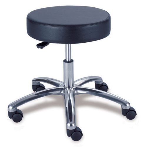 Extra cushioned stool with chrome base - without back 1 ea for sale
