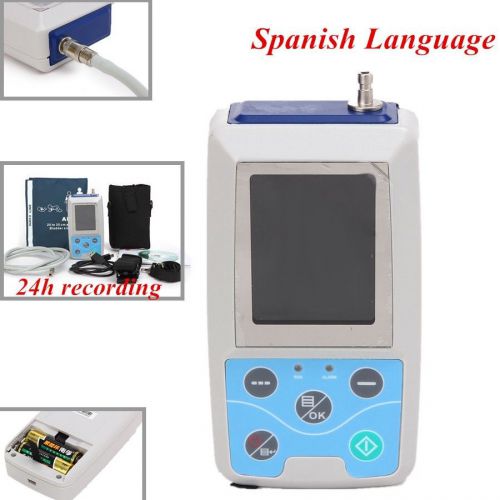 Spanish words-24 hours ambulatory blood pressure monitor holter abpm bp monitor for sale