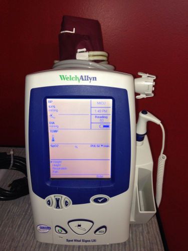 Welch Allyn Spot Vital Signs LXi, Patient Monitor,  Complete With Accessories