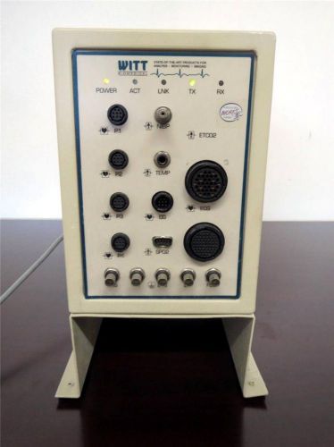 Witt biomedical series iv monitoring system front end spo2 co2 ecg bp for sale