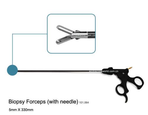 New 5X330mm Biopsy Forceps With Needle Laparoscopy