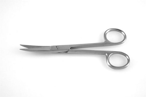 12 Disposable Operating Scissors 4.5&#034; S/S Curved - surgical instruments