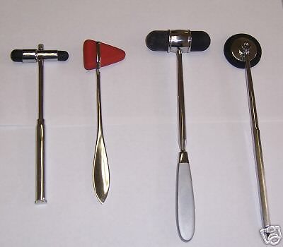 4 Neurological Hammer Medic Set Chiropractic Physical Therapy