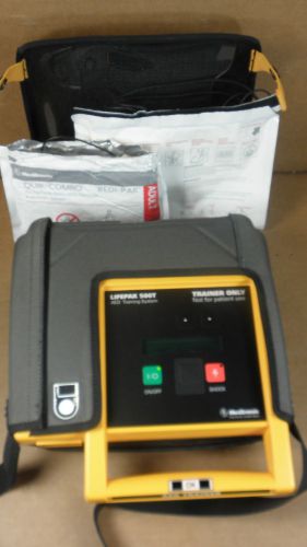 Medtronic lifepak 500t aed training system w/ carrying case for sale