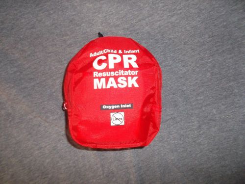 5 CPR mask  Soft case w/ Gloves &amp;wipes Adult Child and Seperate Mask for Infants