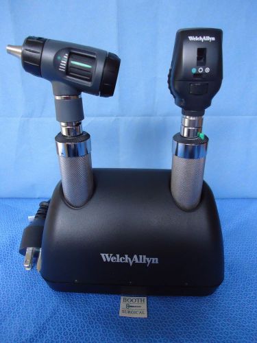 WELCH ALLYN DESK CHARGER SET #71641-M --EXCELLENT USED CONDITION--NEW HEADS!