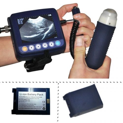 2014 CE Veterinary VET Mini Portable Wrist Held Ultrasound Scanner + 2 Battery