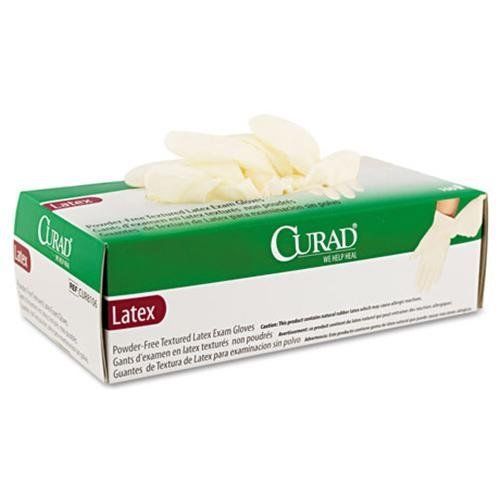 Curad examination gloves - large size - powder-free, textured - latex (cur8106) for sale