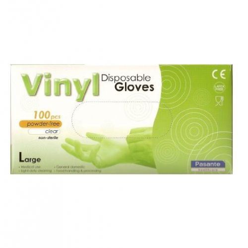 Brand new pasante vinyl large disposable gloves - pack of 100 for sale
