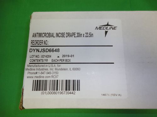 Medline Acti-Gard Antimicrobial Iodine Incise Surgical Drape [DYNJSD6648] Bx/10