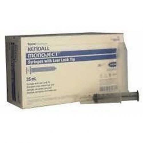 35cc 35ml Kendall Monoject Luer Lock Tip Plastic Disposable Syringes 30ct Box