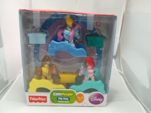 FISHER-PRICE LITTLE PEOPLE DISNEY PRINCESS KLIP KLOPS 3 PACK EXCLUSIVE BY FISHER
